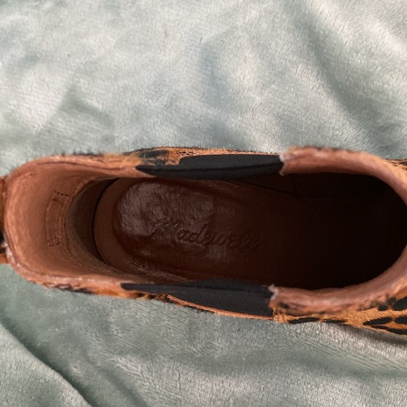 The Regan Boot by Madewell - Faux Leopard Calf Fur Women’s Size 7.5 - Picture 5 of 9